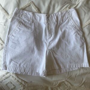 Classic White Women's Cotton Shorts